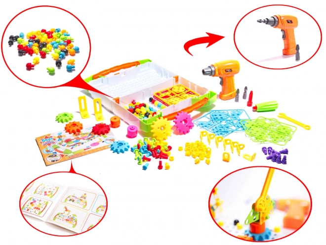 Kit éducatif avec perceuse en mallette