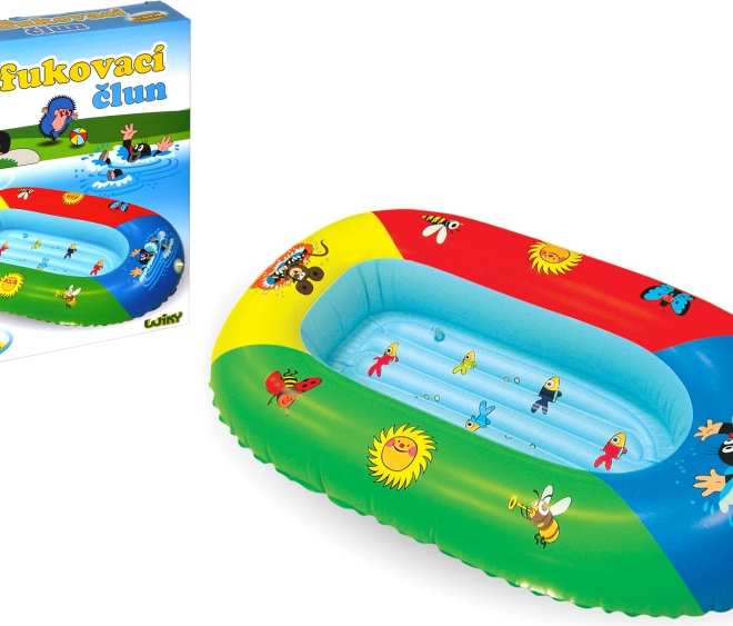 Bateau gonflable pour enfants avec la Petite Taupe