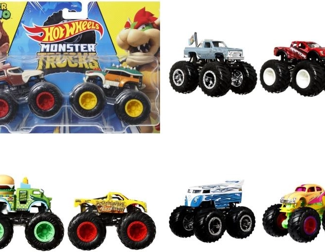 Hot Wheels Monster Trucks 1:64 lot de 2 – modèles assortis