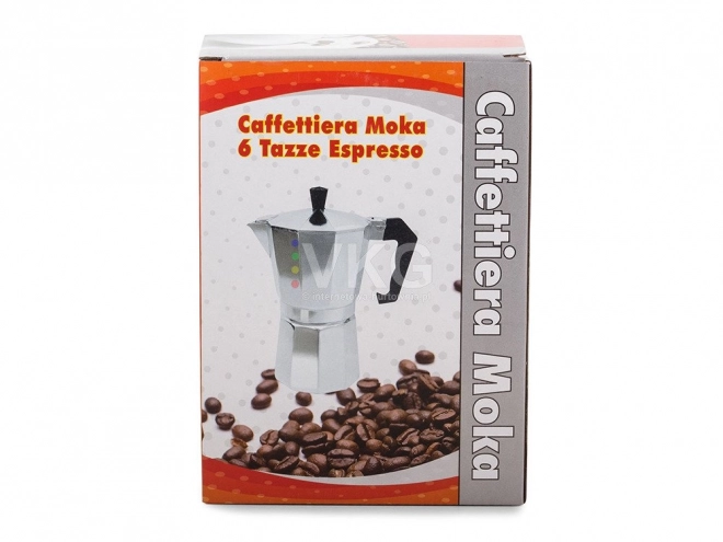 Cafetière Moka 6 tasses 300 ml aluminium