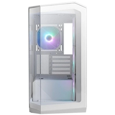 Armoire MAG PANO M100R PZ blanche avec verre trempé et USB