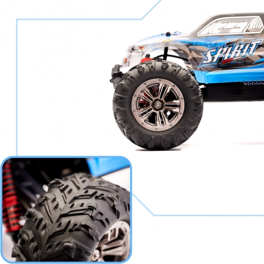 Roues tout-terrain et suspension résistante