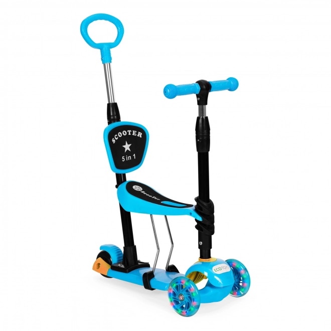 Trottinette pour enfants 3-en-1 avec roues LED - bleue ECO Toys