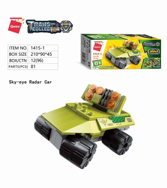 Qman Thunder Expedition Véhicule de Bataille Kit 8v1