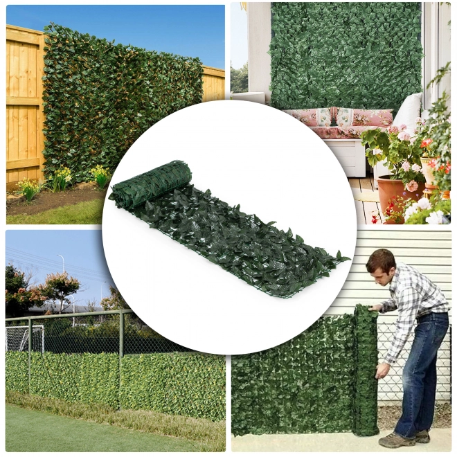 Clôture de lierre artificielle pour balcon