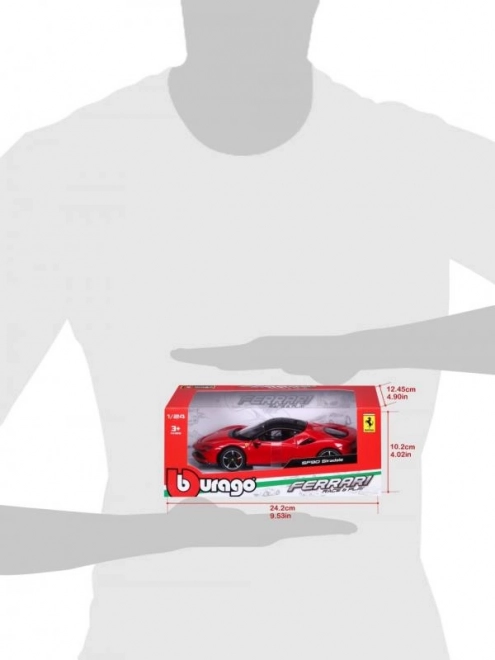 Bburago 1:24 Ferrari Top SF90 Stradale Rouge