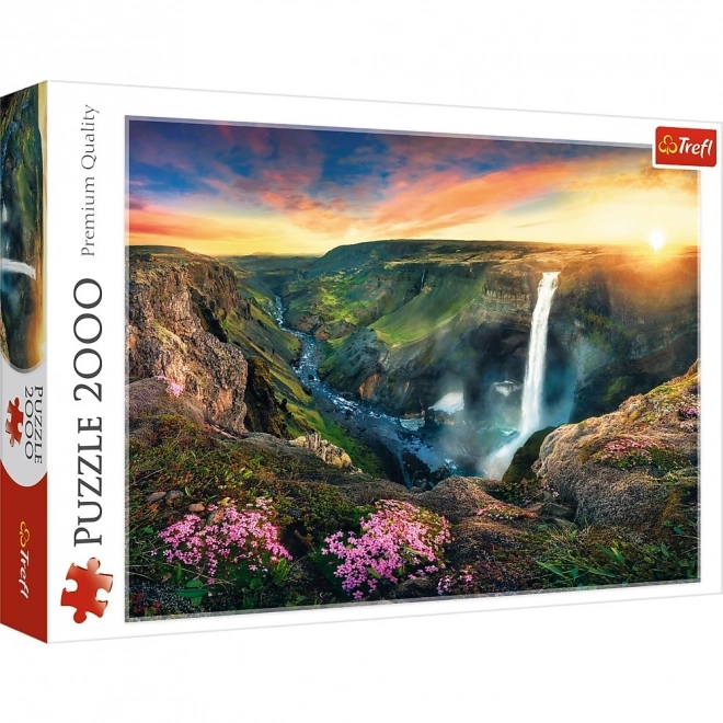 Puzzle 2000 pièces Chute d'eau Haifoss, Islande