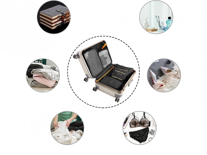 Organisateurs de voyage en filet pour bagage x6