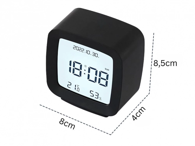 Réveil numérique avec écran LCD et mesure de la température et de l'humidité