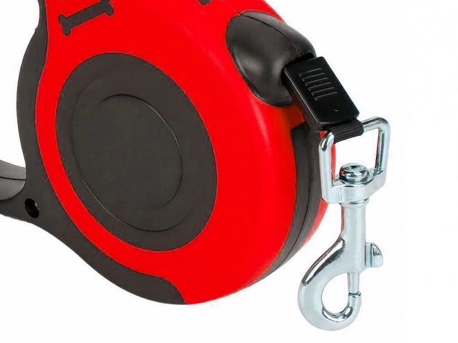 Laisse automatique pour chiens – Rouge