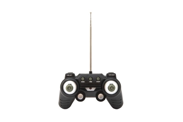 Tank RC en plastique 27cm 27MHz avec batterie+pack rechargeable avec son dans boîte 37x17x19cm