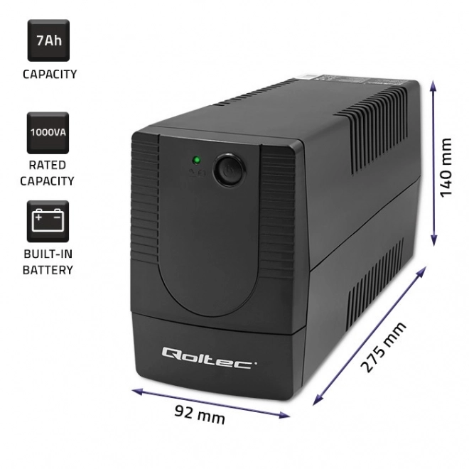 Source d'alimentation de secours UPS Qoltec
