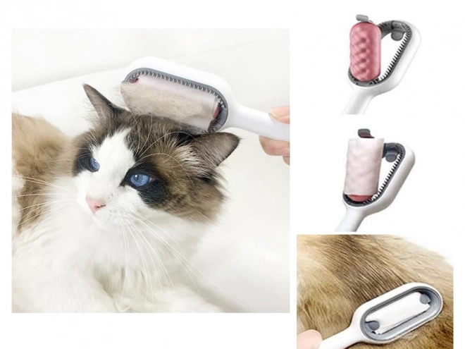 Peigne en silicone 3-en-1 pour animaux de compagnie