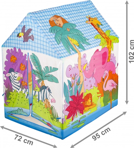 Jungle colorée pleine d’animaux