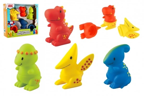 Dinosaures en caoutchouc pliables pour le bain