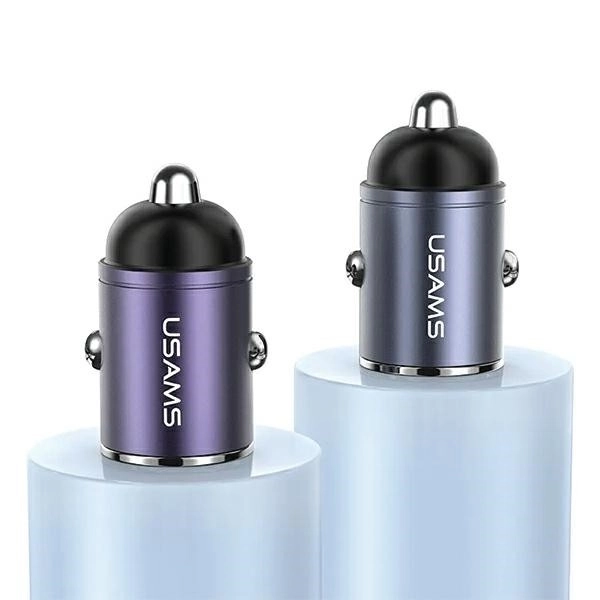Chargeur de voiture 30W 1xUSB+1xUSB-C Charge Rapide