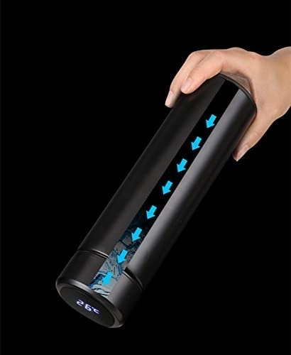 Gobelet thermique avec écran LED 500 ml noir