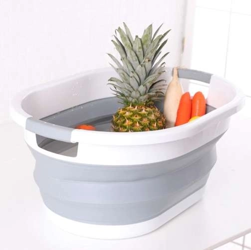 Panier à linge pliable en silicone