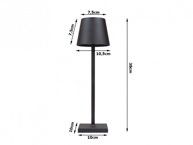 Lampe de chevet tactile de table 3 niveaux haute sans fil usb
