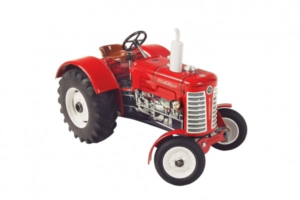 Tracteur Zetor 50 Super rouge à clé métal 15cm 1:25 en boîte Kovap
