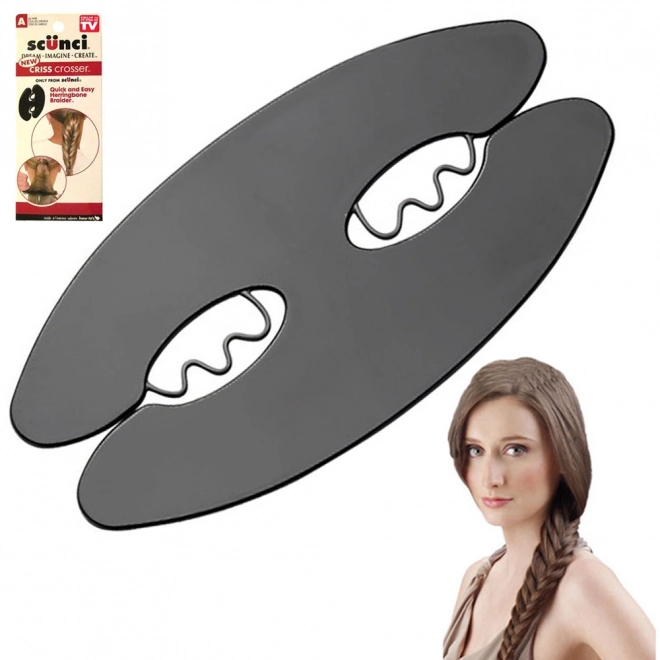 Pince pour tressage de cheveux Criss Crosser