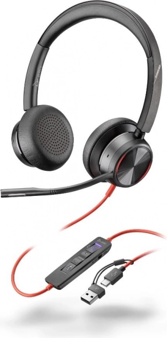 Casque Poly Blackwire 8225 Stéréo USB-C/A pour Microsoft Teams