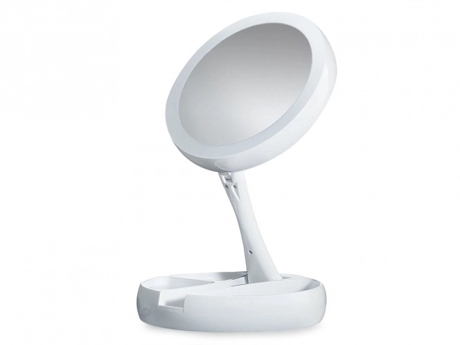 Miroir grossissant pivotant illuminé à LED
