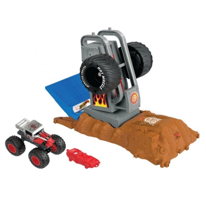 Hot Wheels Monster trucks aréna - défi de course set de jeu HNB87 – HW Tiger Shark
