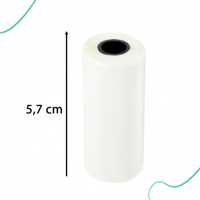 Papier thermique autocollant en rouleaux pour mini-imprimante 5,7 cmx4,5 m 5 pièces