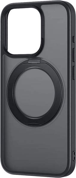 Étui magnétique avec support et verre pour iPhone 15 Pro – Baseus SkyRing (noir)