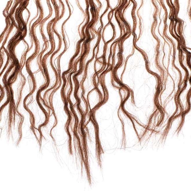 Cheveux synthétiques brun foncé