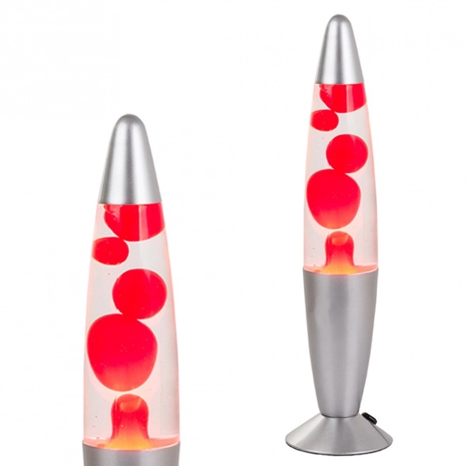 Lampe de nuit en lave avec liquide de cire