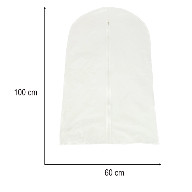 Housse pour vêtements transparente 120 x 60 cm – 60 x 100 cm