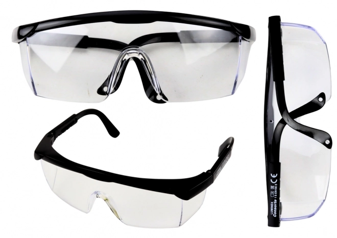 Lunettes de protection avec branches ajustables noires