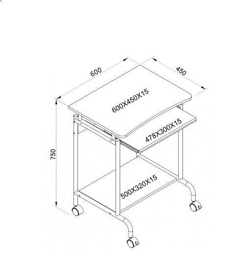 Table d'ordinateur blanche