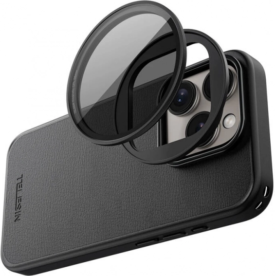 Filtre ND variable TELESIN 58 mm pour iPhone 15 Pro/Pro Max