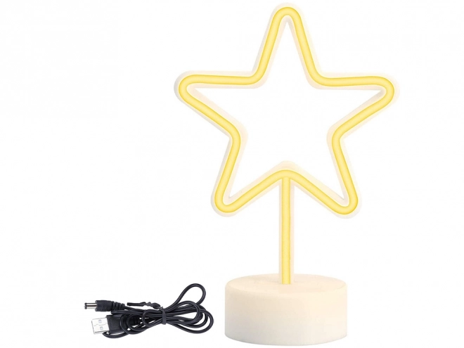 Lampe LED étoile néon avec USB