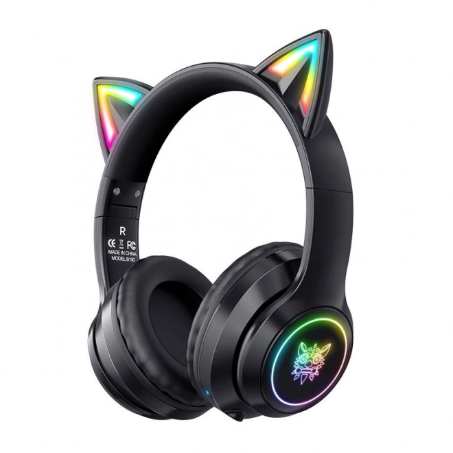 Casque de jeu avec oreilles de chat ONIKUMA B90 noir