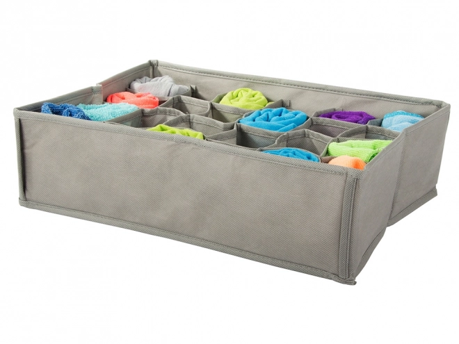 Organisateur textile pour sous-vêtements avec 24 compartiments