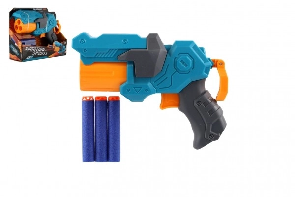 Pistolet en plastique avec munitions en mousse + 3 munitions