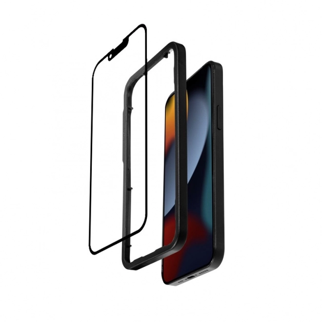Verre de protection antibactérien 3D pour iPhone avec cadre d'installation – iPhone 14 / iPhone 13 / iPhone 13 Pro