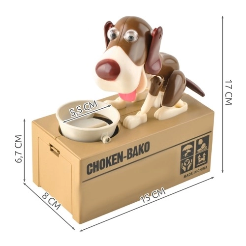 Tirelire chien marron clair