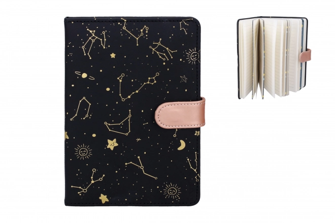 Carnet avec étoiles 13x19 cm, 128 feuilles