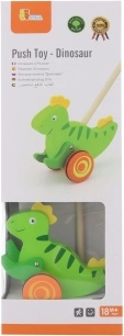 Jouet pousseur en bois Dinosaure
