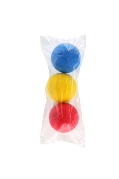 Ballons colorés en mousse pour soft tennis - 3 pièces