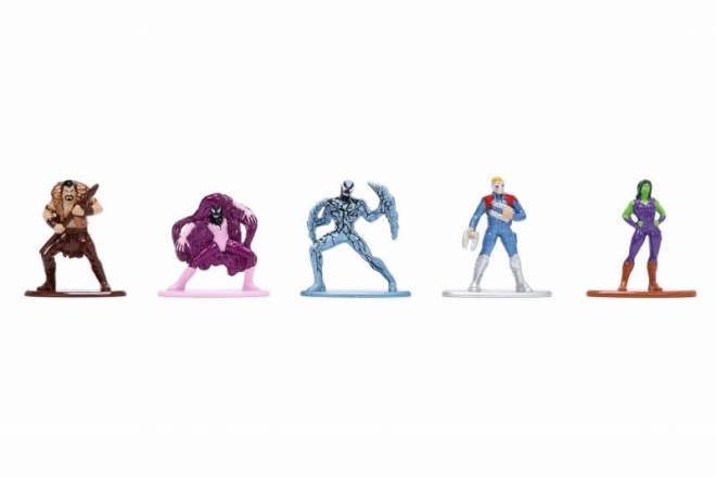 Figurines de collection Nano en métal de Marvel 20 pièces