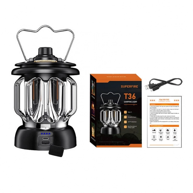 Lampe de camping Superfire T36