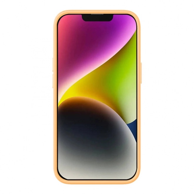 Baseus Étui en gel de silice liquide pour iPhone 14 jaune avec verre trempé et kit de nettoyage – 14 Plus