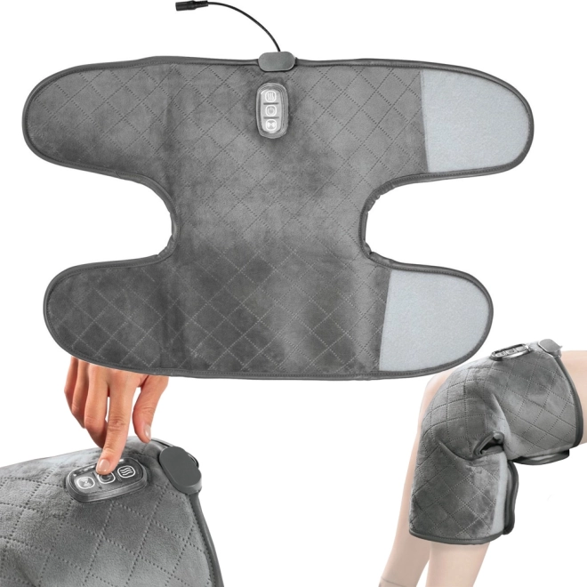 Coussin de massage chauffant pour genoux avec vibration et 5 modes