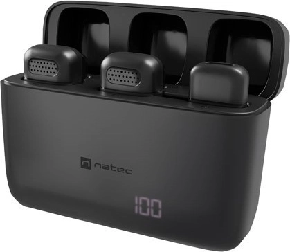 Micro-cravate sans fil NATEC Hopper USB‑C (2 pièces)